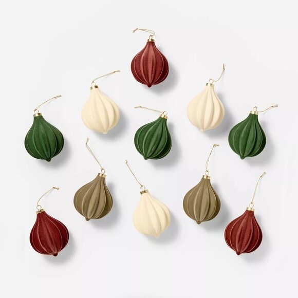 Threshold Studio McGee Set of 11 Velvet Decorative Ornaments Multi Target 2024